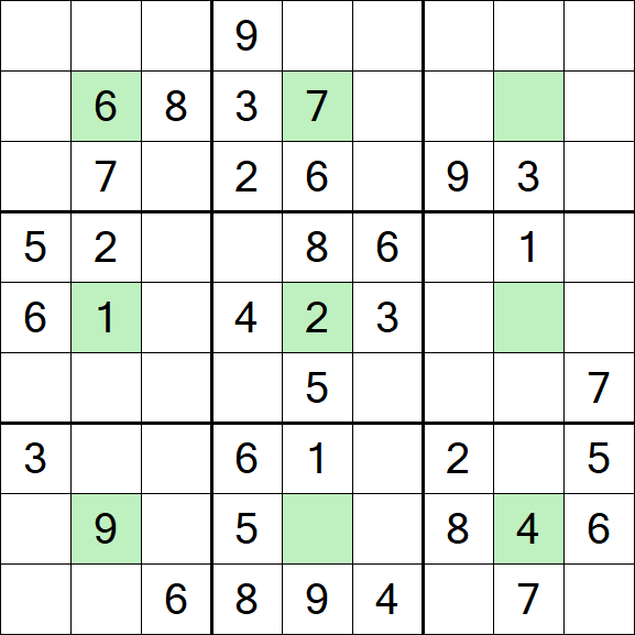 Center Dot Sudoku - Medium