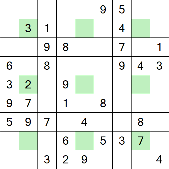 Center Dot Sudoku - Medium