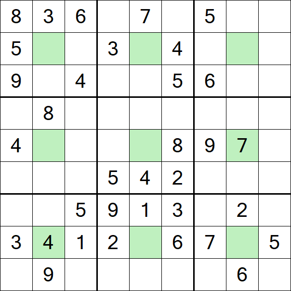 Center Dot Sudoku - Medium
