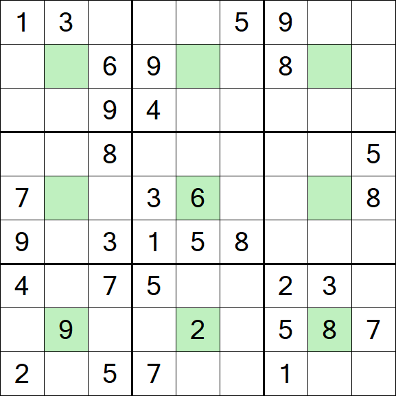 Center Dot Sudoku - Medium