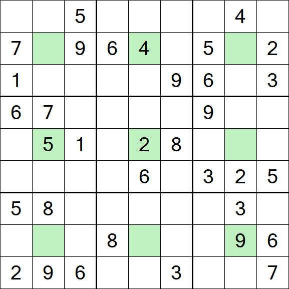 Center Dot Sudoku - Medio