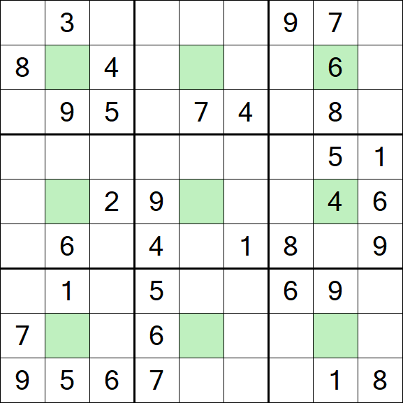 Center Dot Sudoku - Moyen