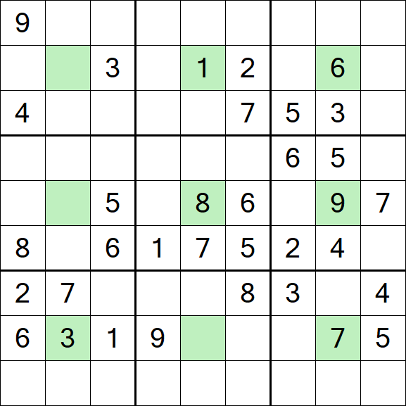 Center Dot Sudoku - Medium