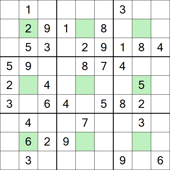 Center Dot Sudoku - Medium