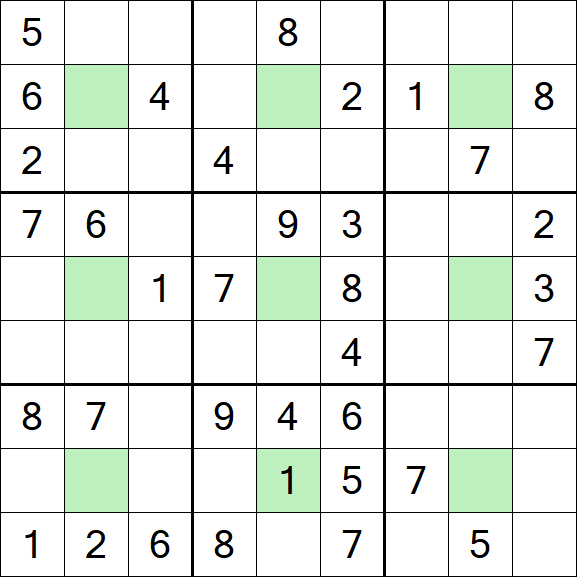 Center Dot Sudoku - Medium