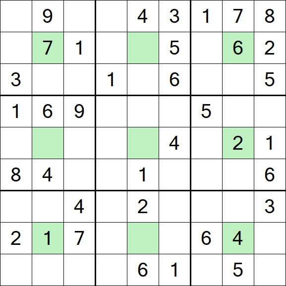 Center Dot Sudoku - Medium