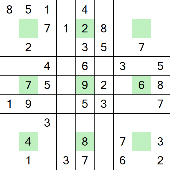 Center Dot Sudoku - Medium