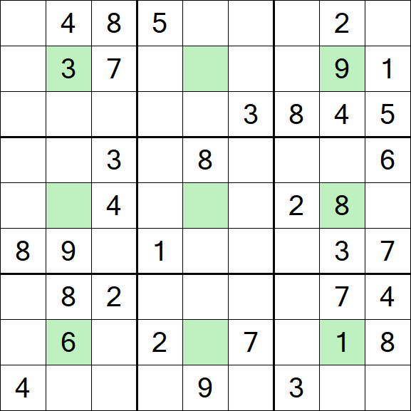 Center Dot Sudoku - Medio