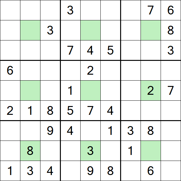 Center Dot Sudoku - Medio