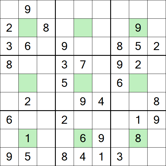 Center Dot Sudoku - Medio