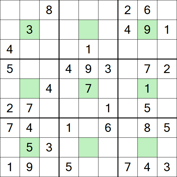 Center Dot Sudoku - Medio