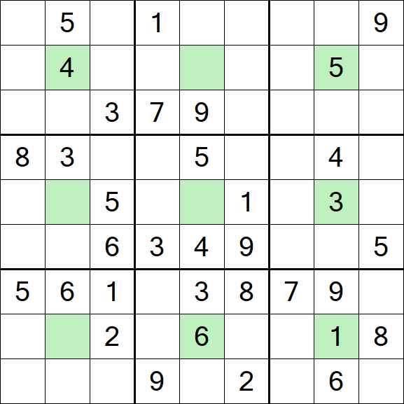 Center Dot Sudoku - Medium