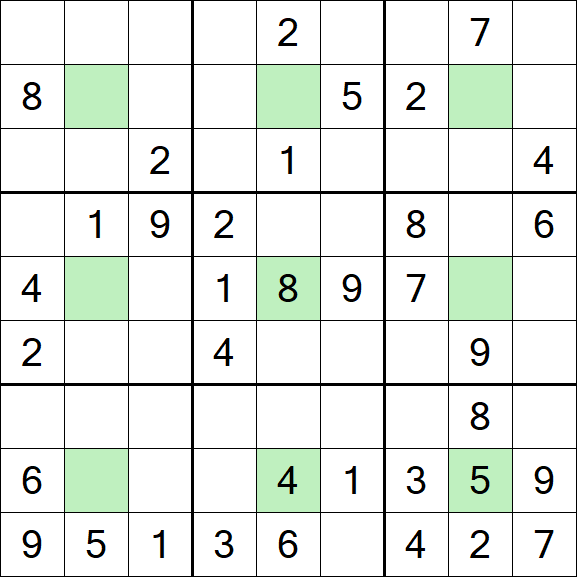 Center Dot Sudoku - Mittel