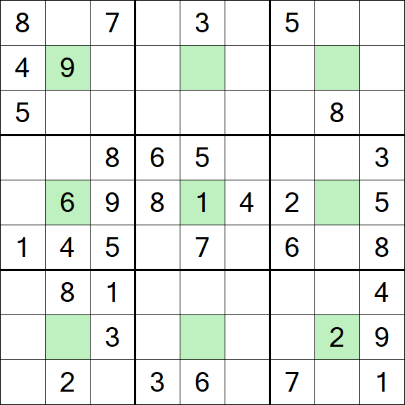 Center Dot Sudoku - Medium