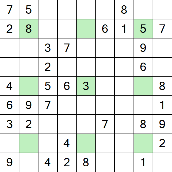 Center Dot Sudoku - Medio