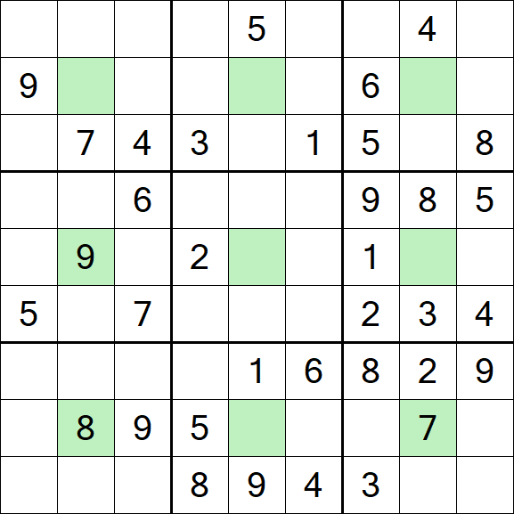 Center Dot Sudoku - Medium