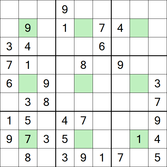Center Dot Sudoku - Medium