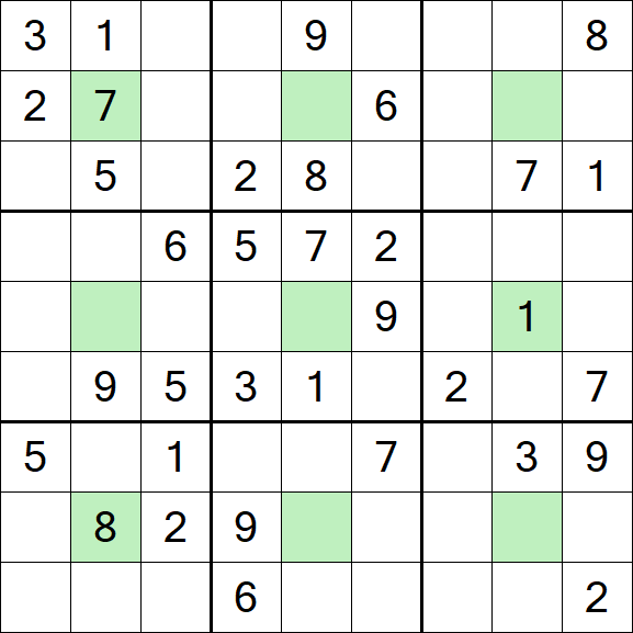 Center Dot Sudoku - Medium