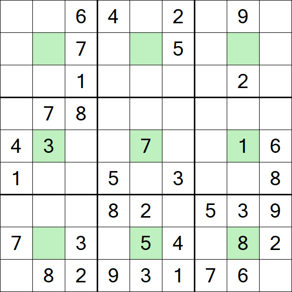 Center Dot Sudoku - Medium