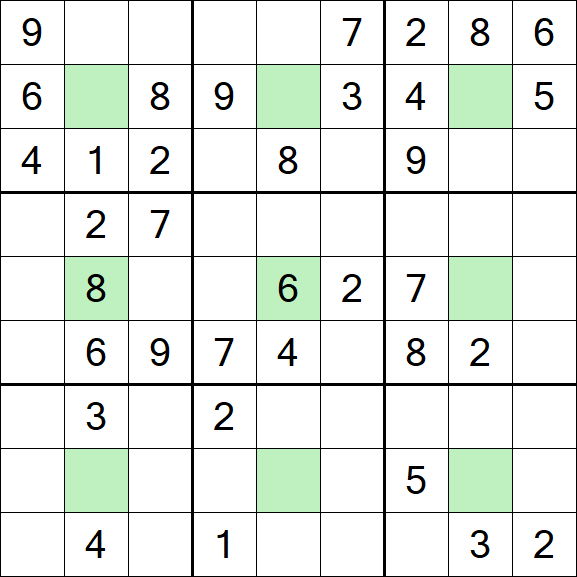 Center Dot Sudoku - Medium