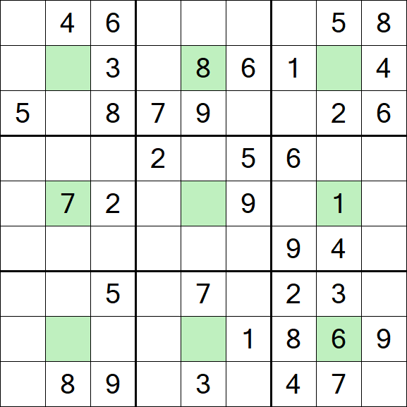 Center Dot Sudoku - Medium