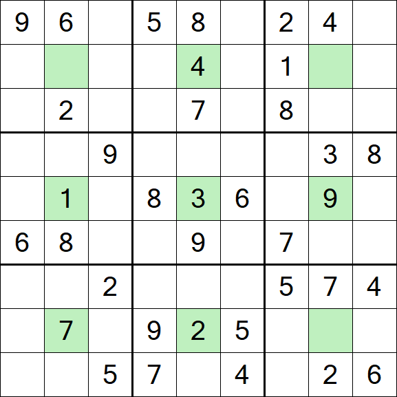 Center Dot Sudoku - Medium