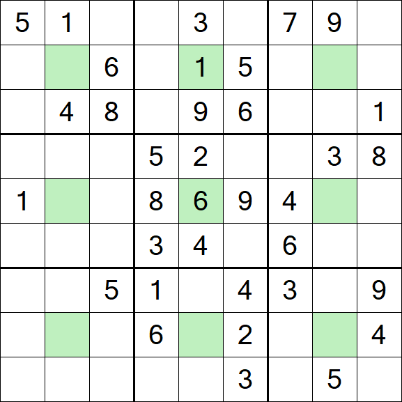 Center Dot Sudoku - Medium