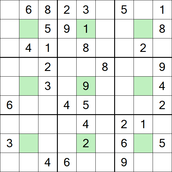 Center Dot Sudoku - Moyen