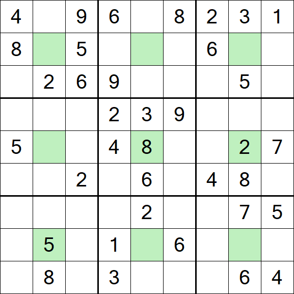 Center Dot Sudoku - Medium