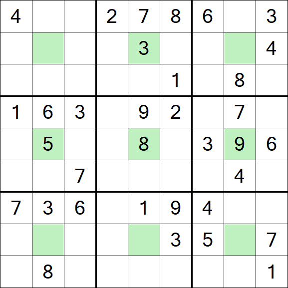 Center Dot Sudoku - Medium