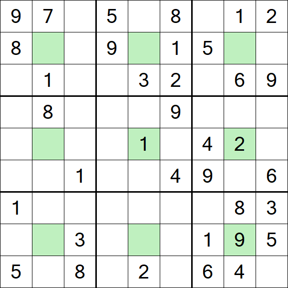 Center Dot Sudoku - Medium