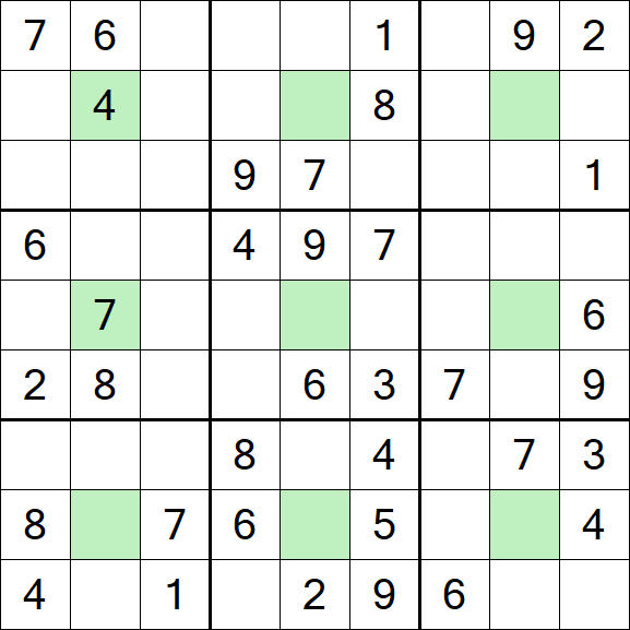 Center Dot Sudoku - Medium