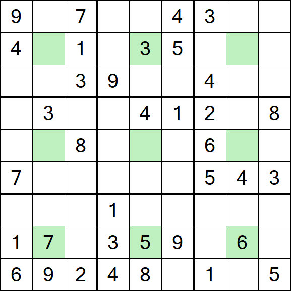 Center Dot Sudoku - Medium