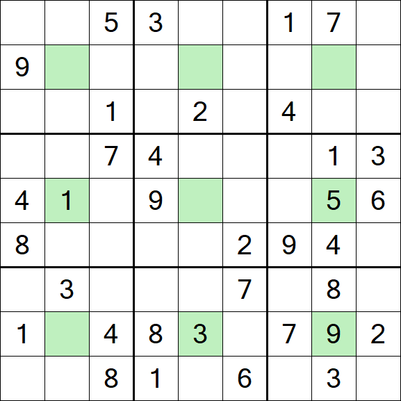 Center Dot Sudoku - Medium