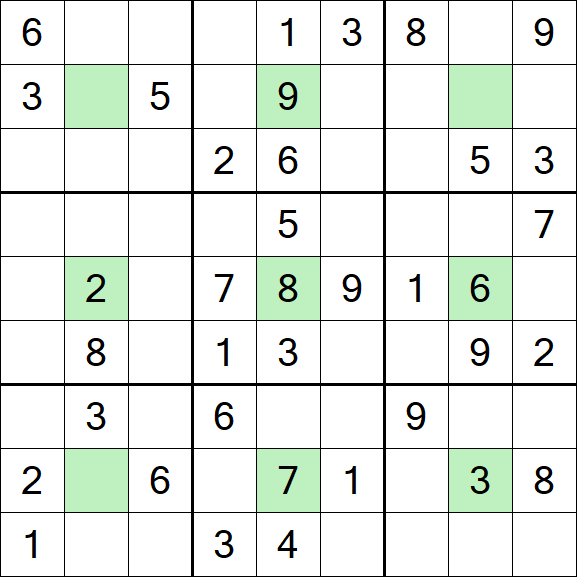 Center Dot Sudoku - Mittel