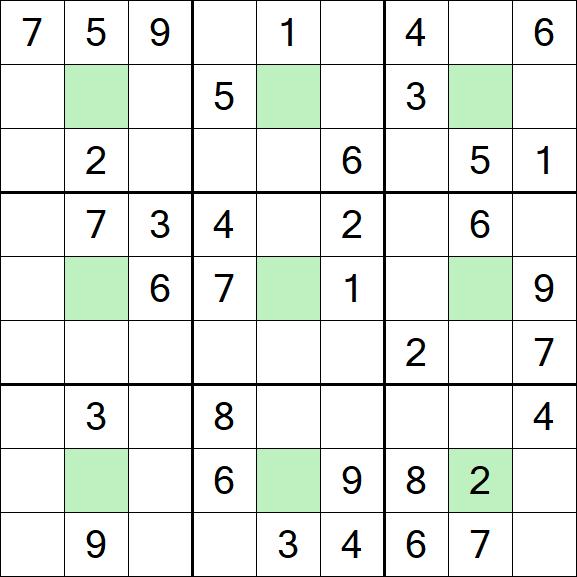 Center Dot Sudoku - Moyen