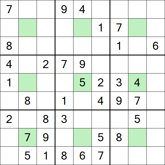 Center Dot Sudoku - Moyen