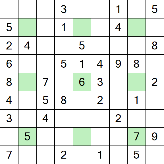 Center Dot Sudoku - Moyen