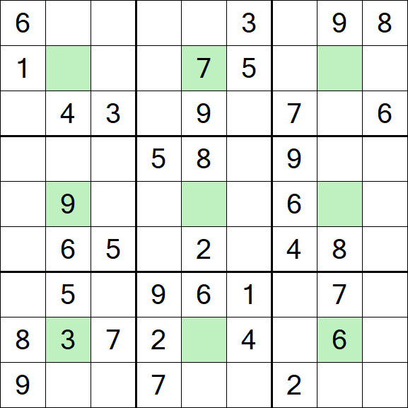 Center Dot Sudoku - Medium