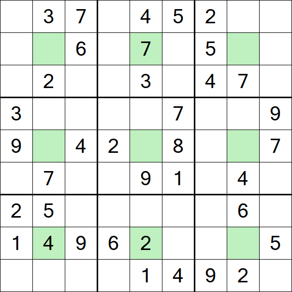 Center Dot Sudoku - Moyen