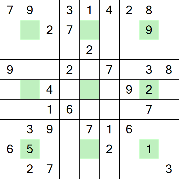 Center Dot Sudoku - Médio