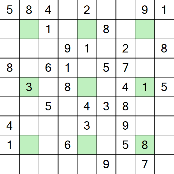 Center Dot Sudoku - Médio