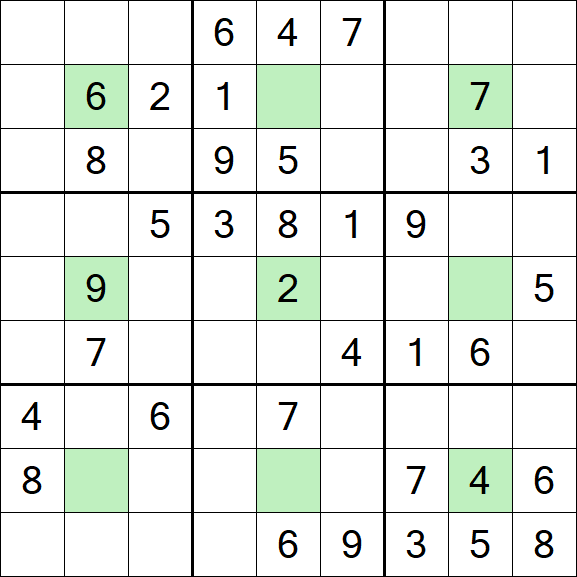 Center Dot Sudoku - Medium