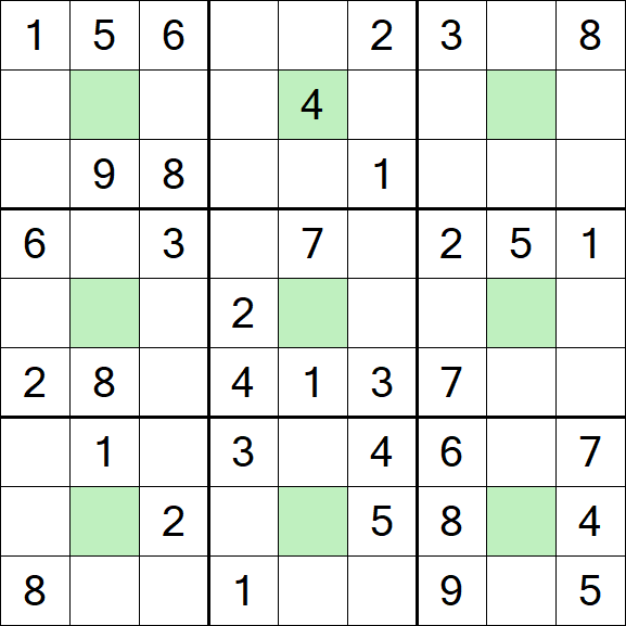 Center Dot Sudoku - Medium