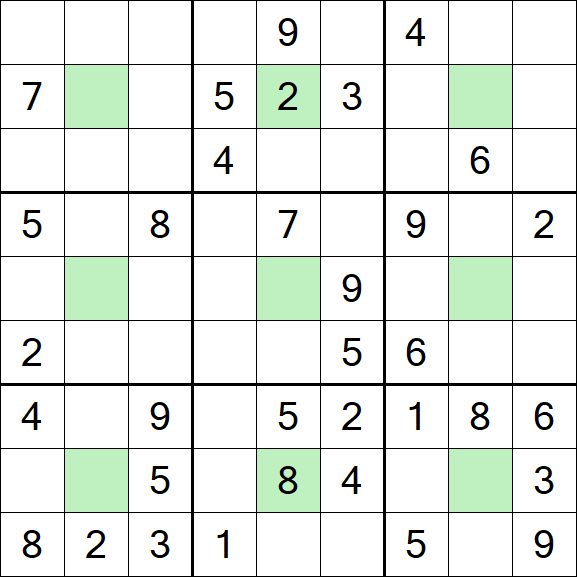 Center Dot Sudoku - Medium