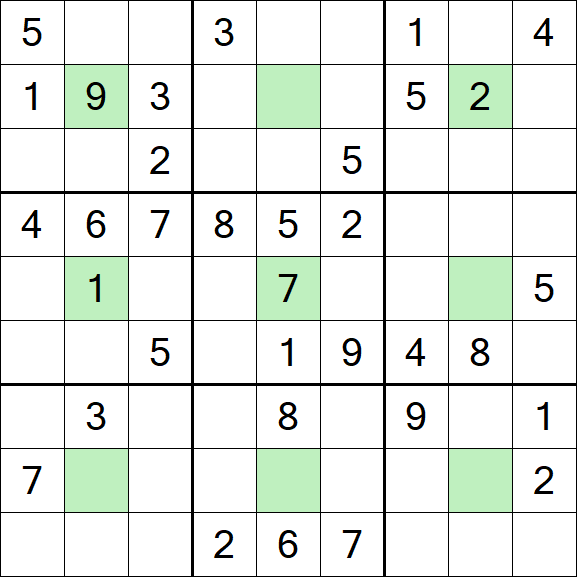 Center Dot Sudoku - Medium