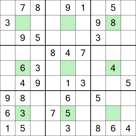 Center Dot Sudoku - Medium
