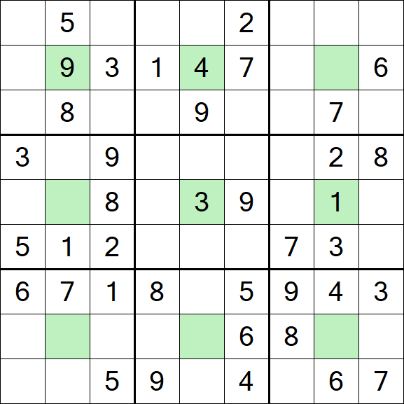 Center Dot Sudoku - Medium