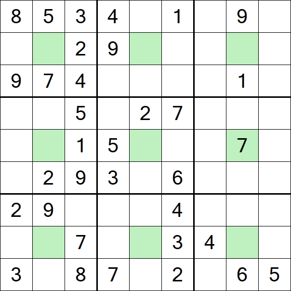Center Dot Sudoku - Medium