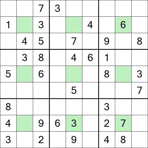 Center Dot Sudoku - Medium